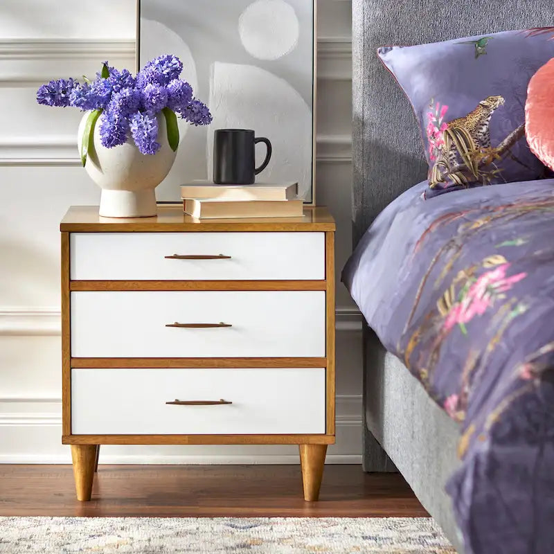 Lifestorey Ana 3-Drawer Nightstand