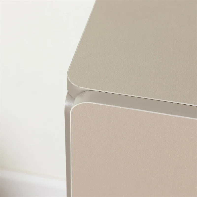 Commode à six tiroirs en bois massif avec espace de rangement Gris clair Gris foncé
