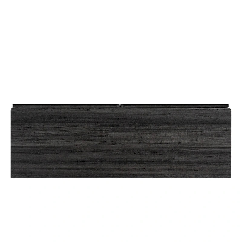 Commode à six tiroirs en bois massif avec espace de rangement Gris clair Gris foncé
