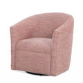 Fauteuil d'appoint pivotant en polyester, confortable pour le salon