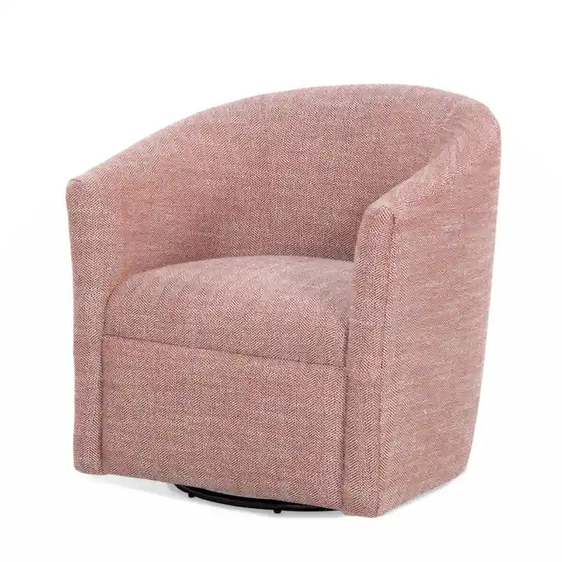 Fauteuil d'appoint pivotant en polyester, confortable pour le salon