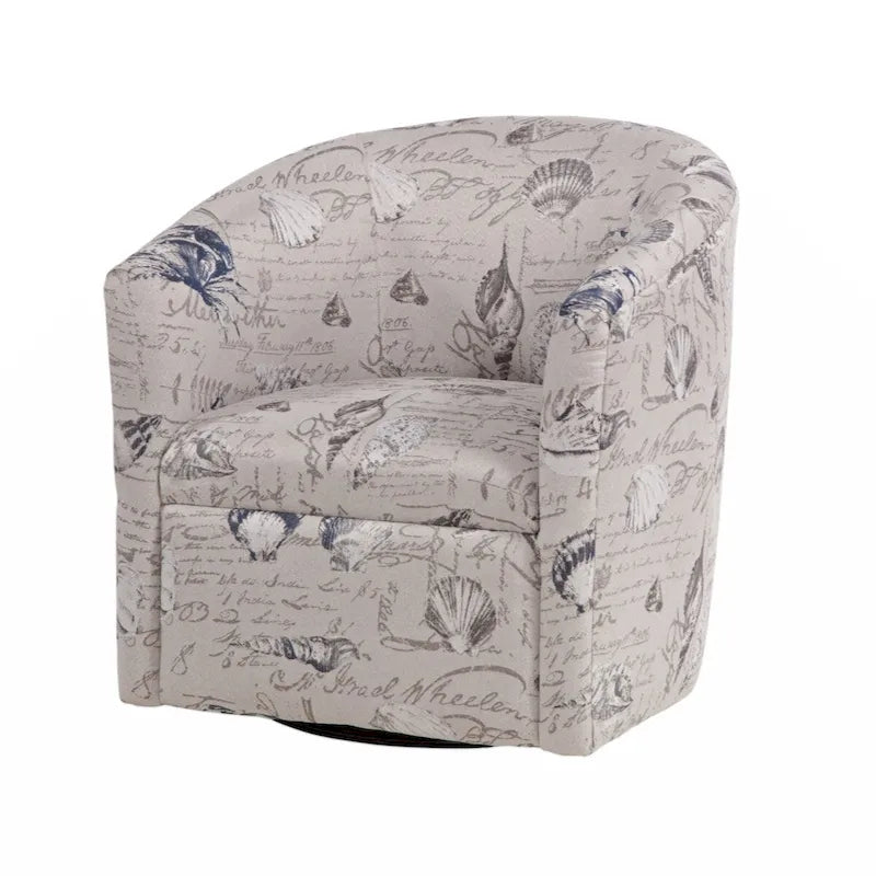 Fauteuil d'appoint pivotant en polyester, confortable pour le salon