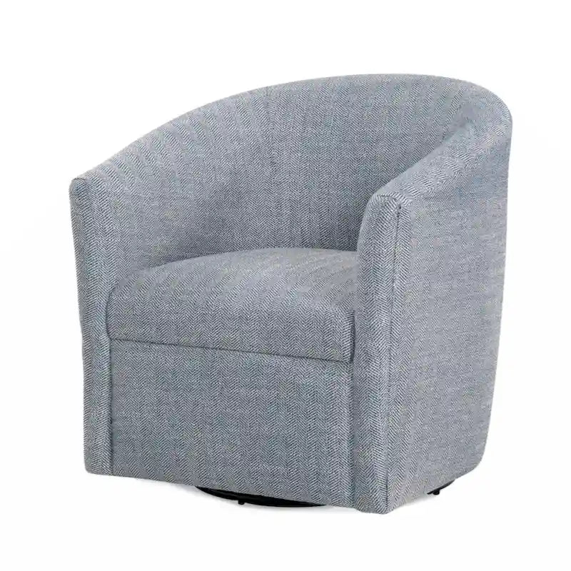 Fauteuil d'appoint pivotant en polyester, confortable pour le salon