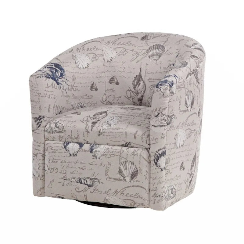 Fauteuil d'appoint pivotant en polyester, confortable pour le salon