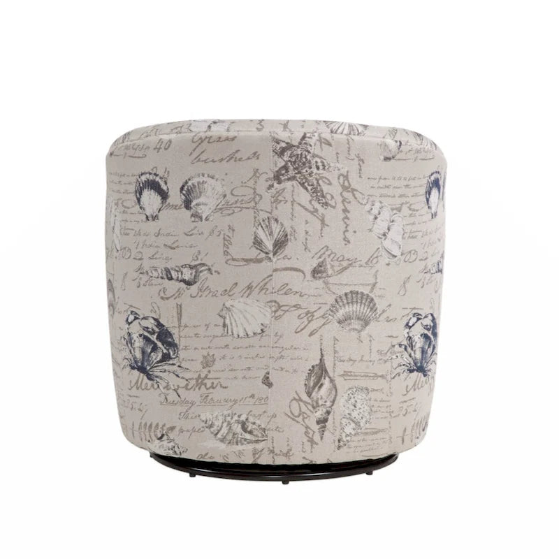 Fauteuil d'appoint pivotant en polyester, confortable pour le salon