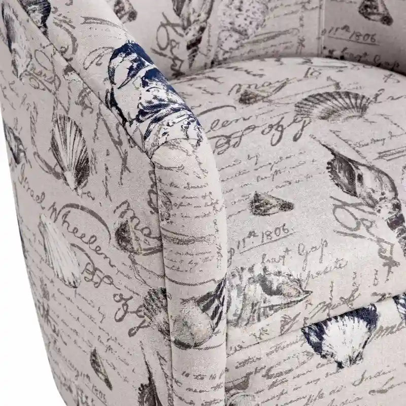Fauteuil d'appoint pivotant en polyester, confortable pour le salon