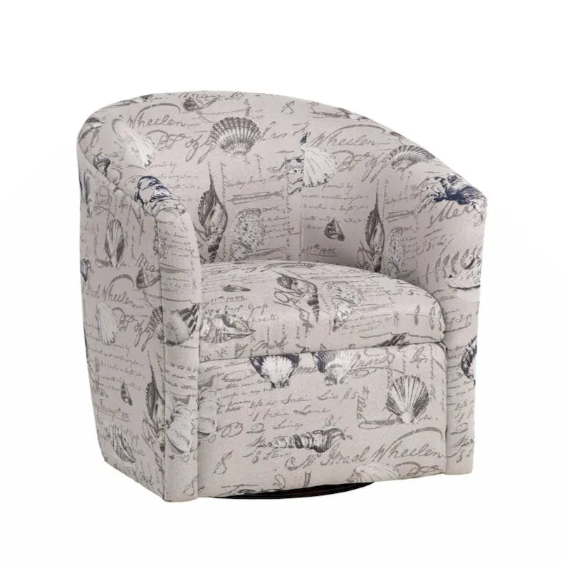 Fauteuil d'appoint pivotant en polyester, confortable pour le salon